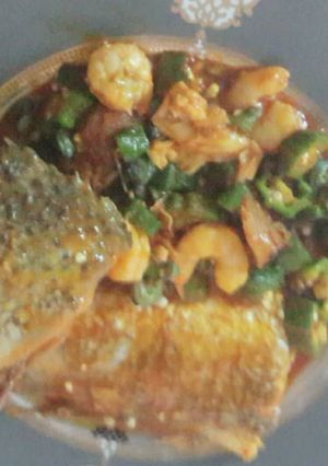 A picture of Okor soup.