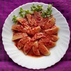 A picture of Tangy Potato (aloo katta).