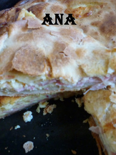 Una foto de Tarta de paleta, queso y mozzarella