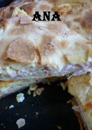 Una foto de Tarta de paleta, queso y mozzarella