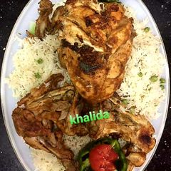 A picture of Three colour charga matar pulao.