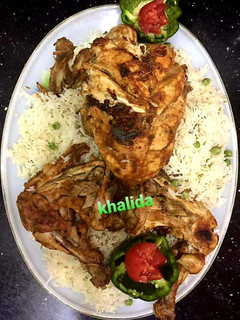 A picture of Three colour charga matar pulao.