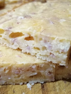 Una foto de Fainá con jamón y queso
