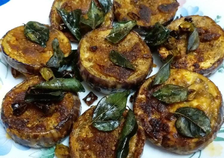 Steps to Prepare Homemade Brinjal Fry (Brinjal Coins)