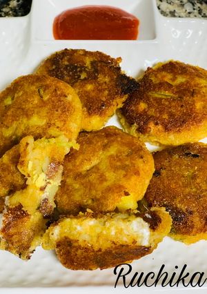 A picture of Cheese stuffed Aloo tikki.