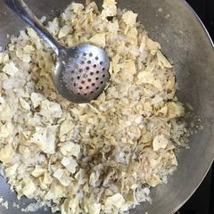 Gujarat special snack papad poha A picture of Gujarat special snack papad poha.