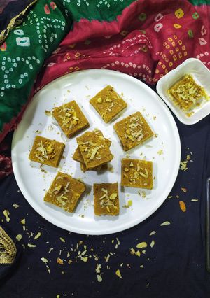 A picture of Sukhdi, Gol Papdi, Gujarati Sweet with Jaggery.