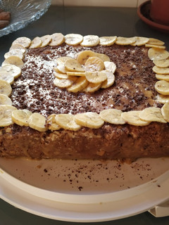 Una foto de Tarta de queso banoffee