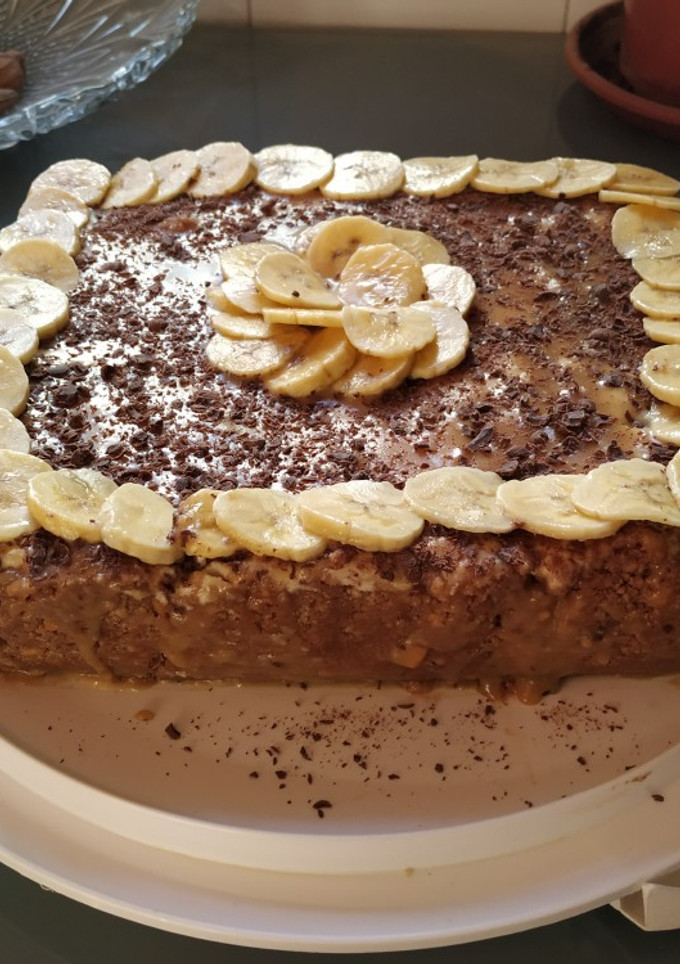 Una foto de Tarta de queso banoffee