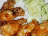 ไก่ทอดราดซอสมะเขือเทศ | Fried Chicken Drumsticks with Ketchup