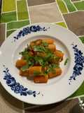 Pasta pomodoro brie rucola e senkl affumicato