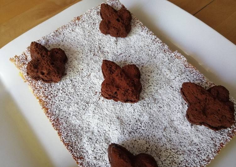 Schiacciata fiorentina con gigli cioccolatosi