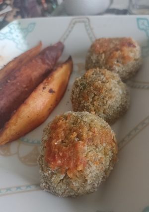 Una foto de Falafel vegano de lentejas