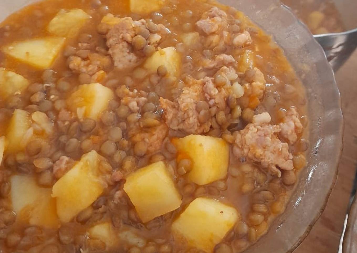 Guiso de lentejas con chorizos