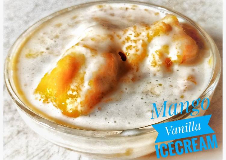 Recipe of Favorite Mango Vanilla Ice cream