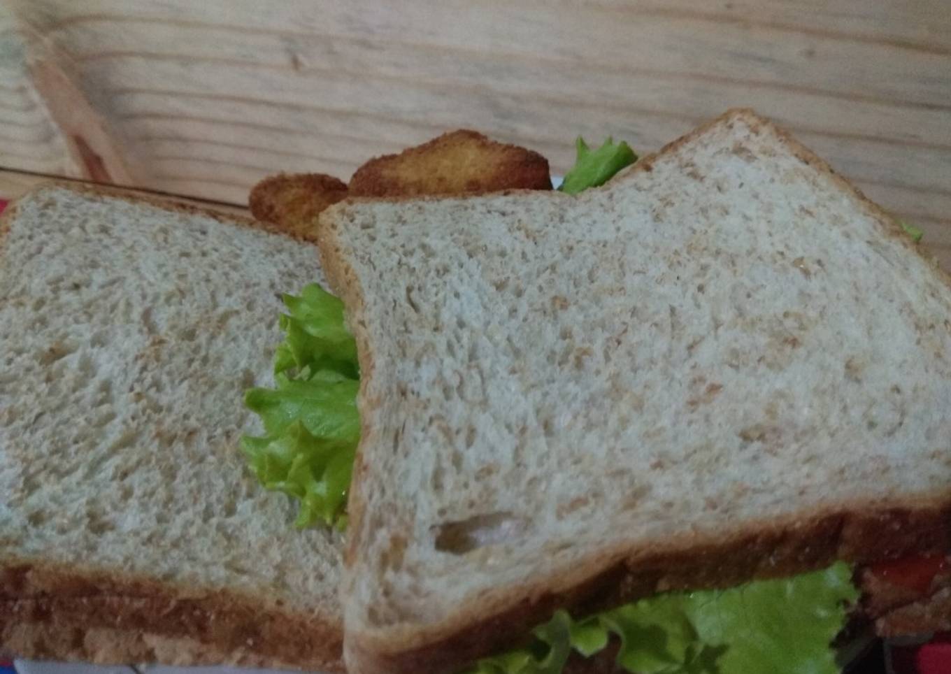 Sandwich roti gandum