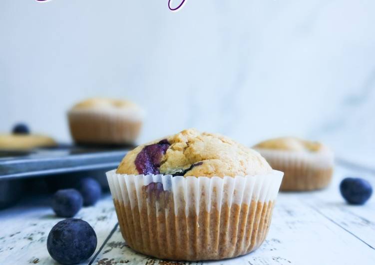 Langkah Langkah Buat Blueberry Muffin Tanpa Gluten Tanpa Tenusu yang Praktis