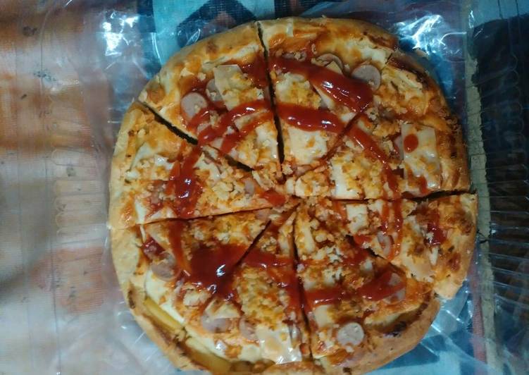 Resep Pizza harga rakyat rasa internasional, Enak Banget