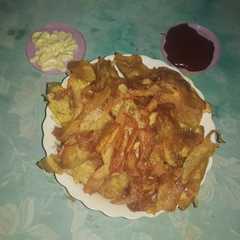 Una foto de De papas fritas snack