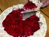 Tarta de frutillas y crema