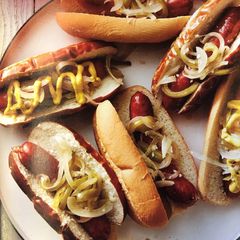 A picture of Beer Brats.