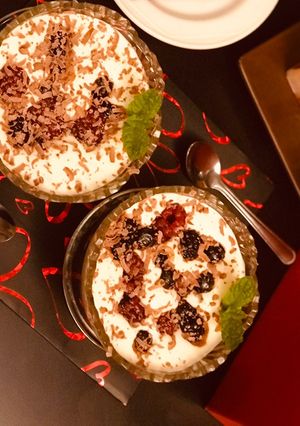 A picture of Curd Mousse with berry blast.