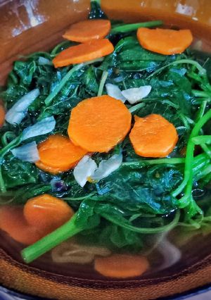 Foto resep Sayur bayam bening simple