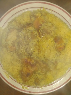 صورة لوصفة الرز البخاري على اصوله