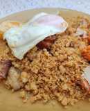 Migas con chorizo