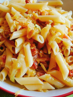 Una foto de Pasta con repollo al estilo de mi marido