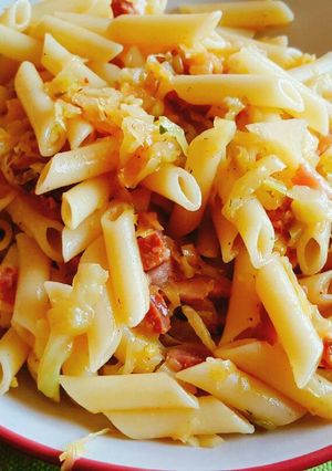 Una foto de Pasta con repollo al estilo de mi marido