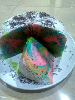 Foto resep Bolu kukus pelangi 🌈
