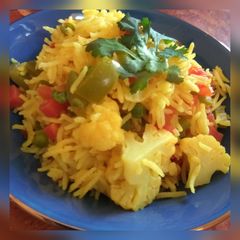 A picture of Vegetable Tomato Pulao.