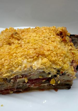 Rakott padlizsán vegán recept fotója
