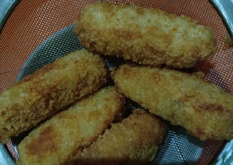 Resep Nugget Ikan + Keju Mozarela anti gagal | Langkah Membuat Nugget Ikan + Keju Mozarela anti gagal Yang Lezat Sekali