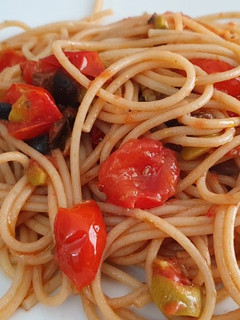 Una foto de Spaghetti alla Eoliana