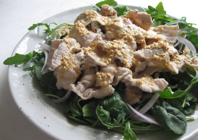 How to Prepare Speedy Cold Pork Salad with Sesame Dressing