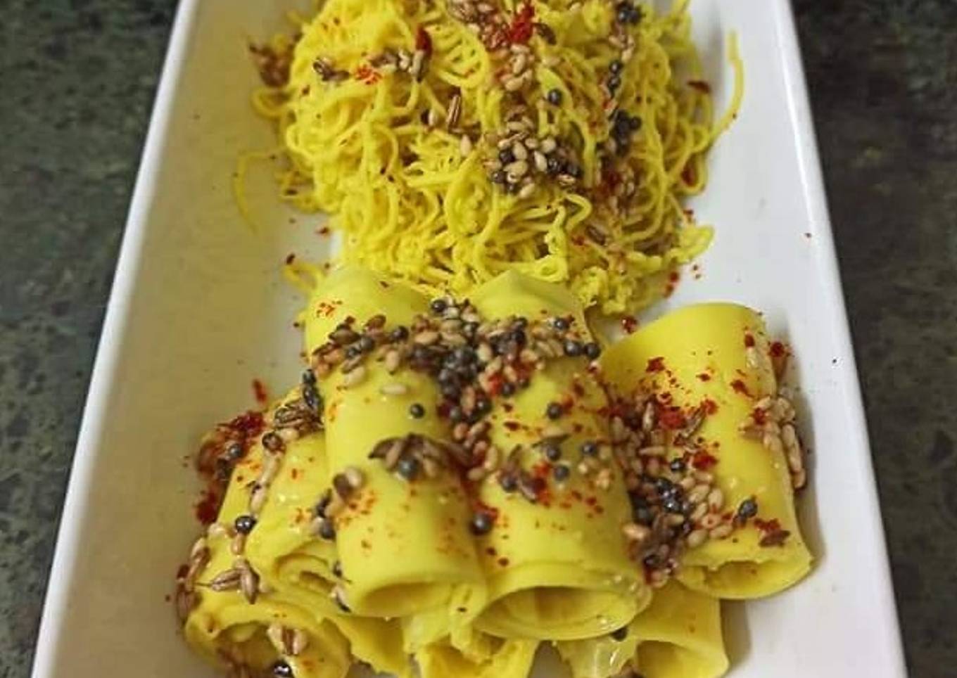 Khandvi and Khandvi Sev