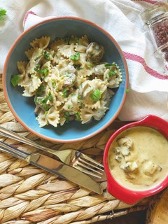 Foto de Carbonara vegetariana \ vegan
