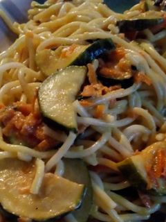 Una foto de Spaghetti con verduras