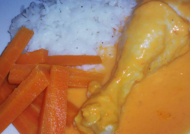 HU3RAz♡ Pollito con Crema de Chile Pimiento Morrón ;)