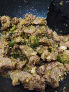 Foto resep Daging Sapi Sambal Hijau