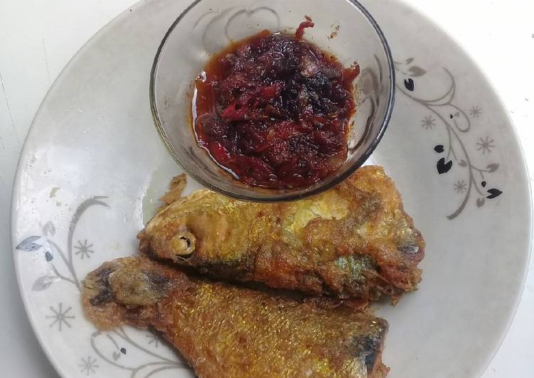 Sambal trasi ikan bandeng presto