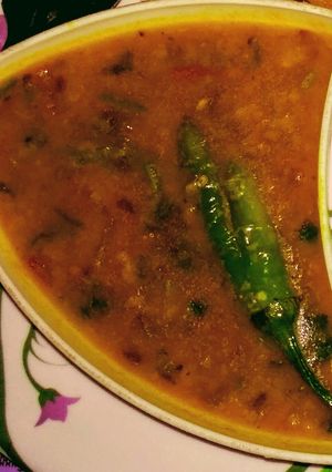 A picture of Tadka dal restaurant style.