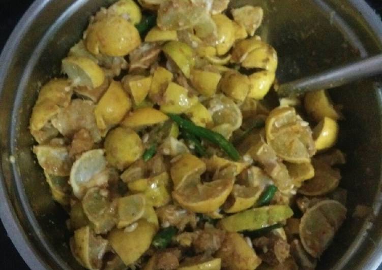 Steps to Make Favorite Lemon pickle