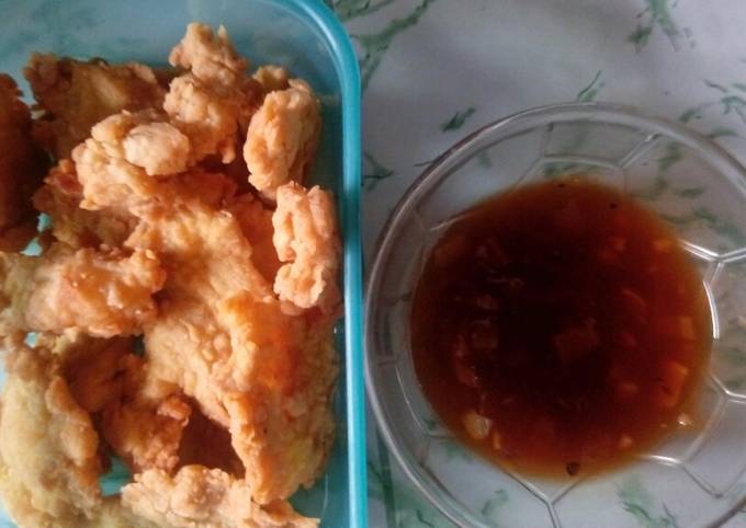 Ayam crispy saus lada hitam