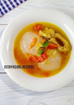 Foto resep Papeda Kuah Kuning Ikan Patin