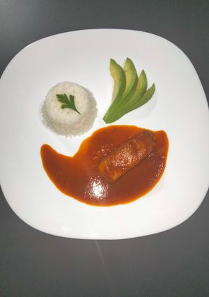 Una foto de "Pollo enchilado"