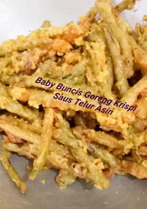 Foto resep Baby Buncis Goreng Krispi Saus Telur Asin