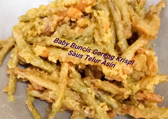 Resep Baby Buncis Goreng Krispi Saus Telur Asin oleh Yuyun Resep Baby Buncis Goreng Krispi Saus Telur Asin oleh Yuyun